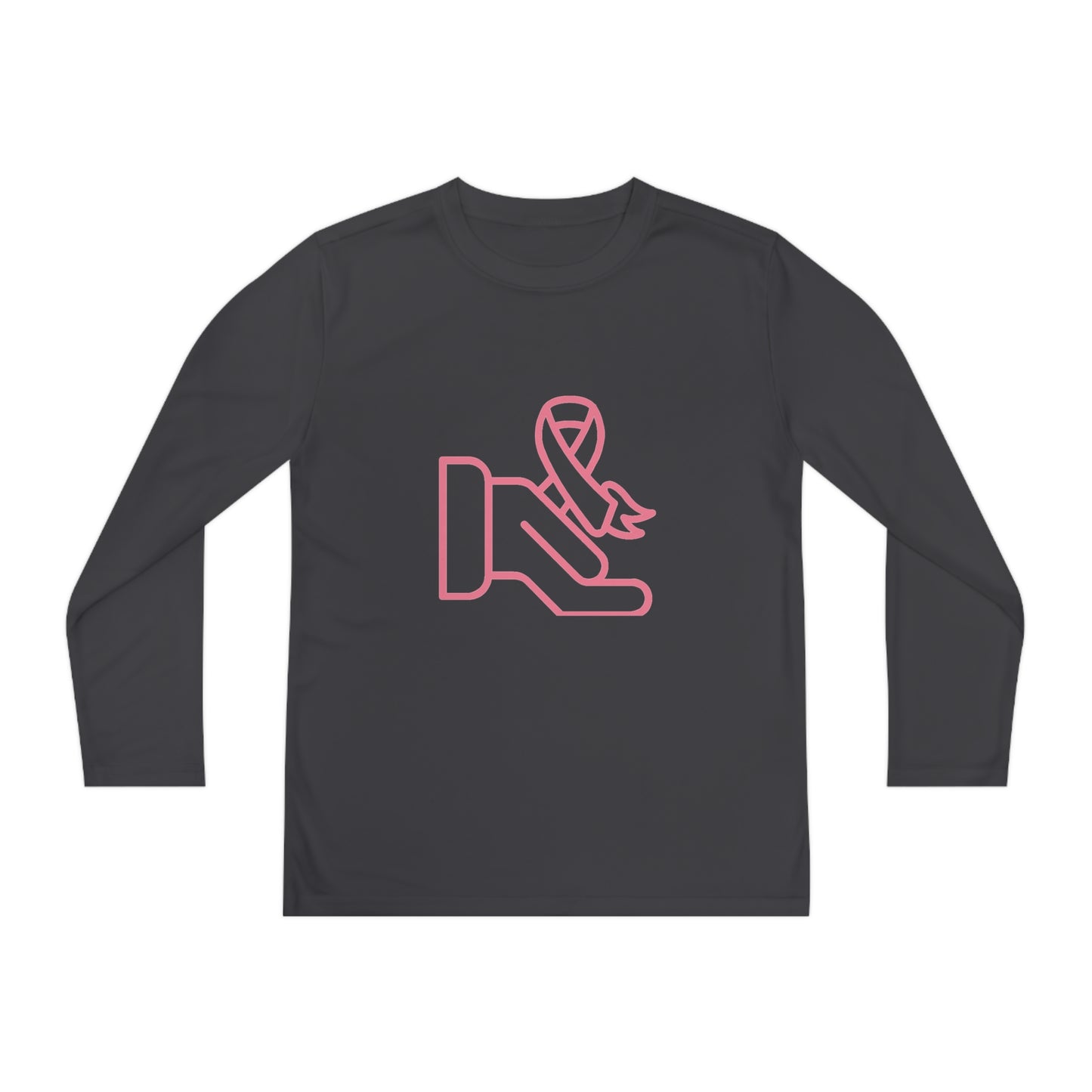 Youth Long Sleeve Competitor Tee: Fight Cancer