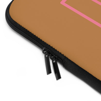 Laptop Sleeve: Fight Cancer Lite Brown