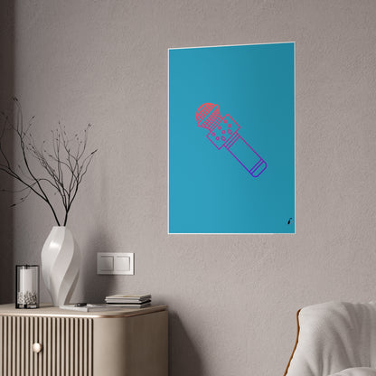 Gloss Posters: Music Turquoise