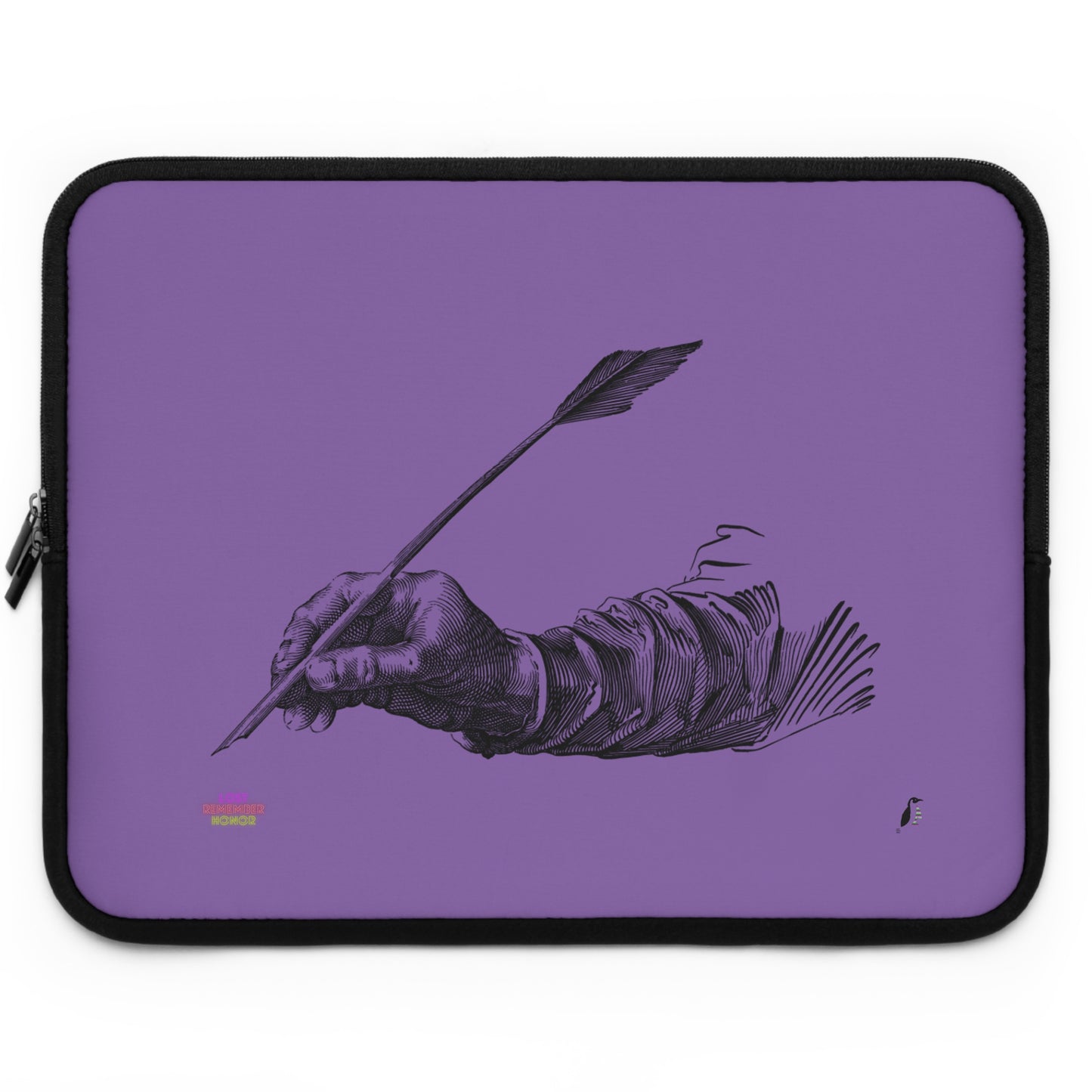 Laptop Sleeve: Writing Lite Purple