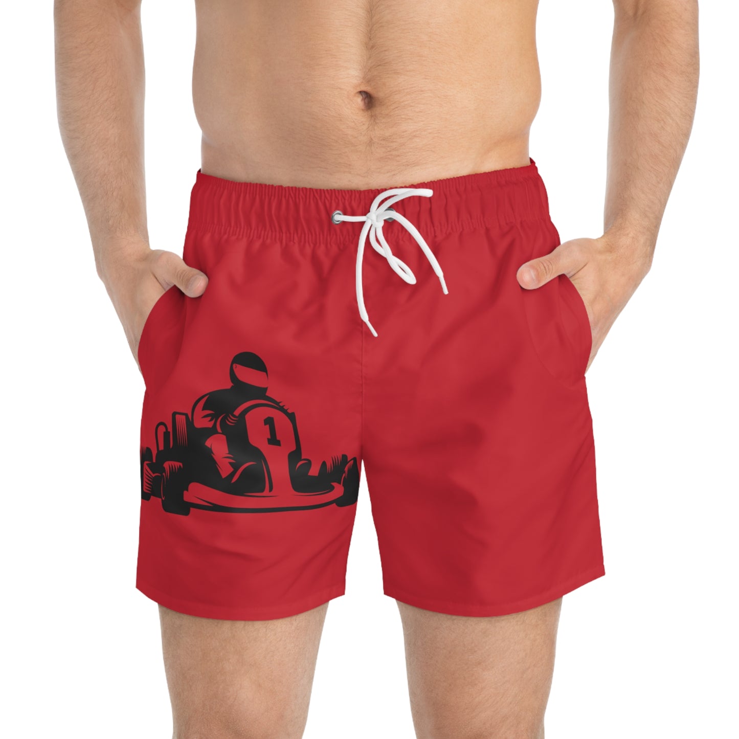 Swim Trunks: Racing Dark Red