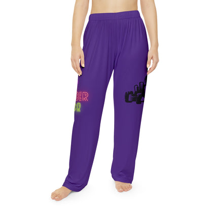 Pambabaeng Pajama Pants: Racing Purple 