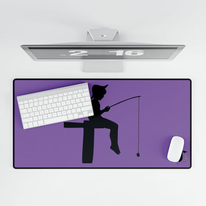 Desk Mats: Fishing Lite Purple