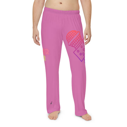 Men's Pajama Pants: Music Lite Pink