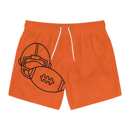 Swim Trunks: Football Orange