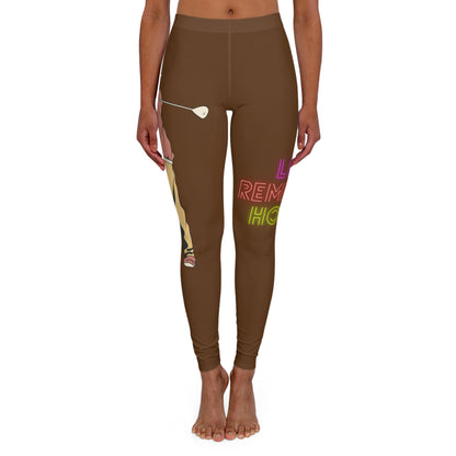 Women's Spandex Leggings: Golf Brown