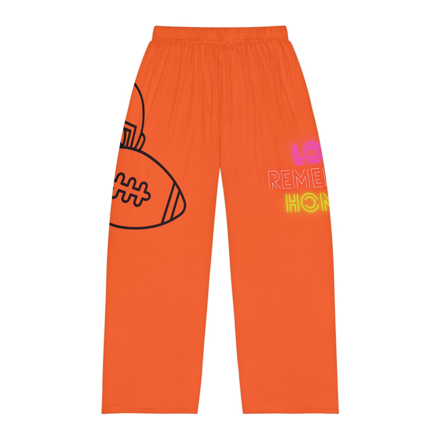 Men's Pajama Pants: Football Orange