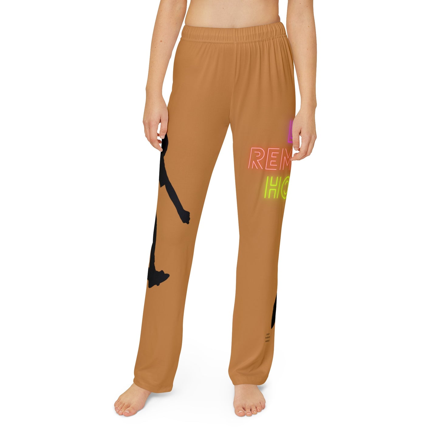 Kids Pajama Pants: Skateboarding Lite Brown