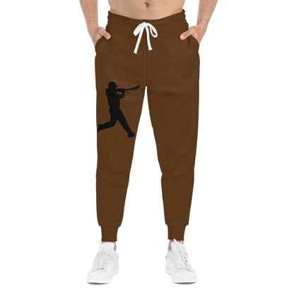 Athletic Joggers: Baseball Brown