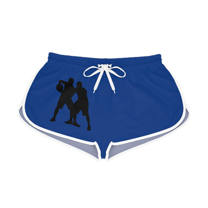 Women's Relaxed Shorts: Basketball Dark Blue