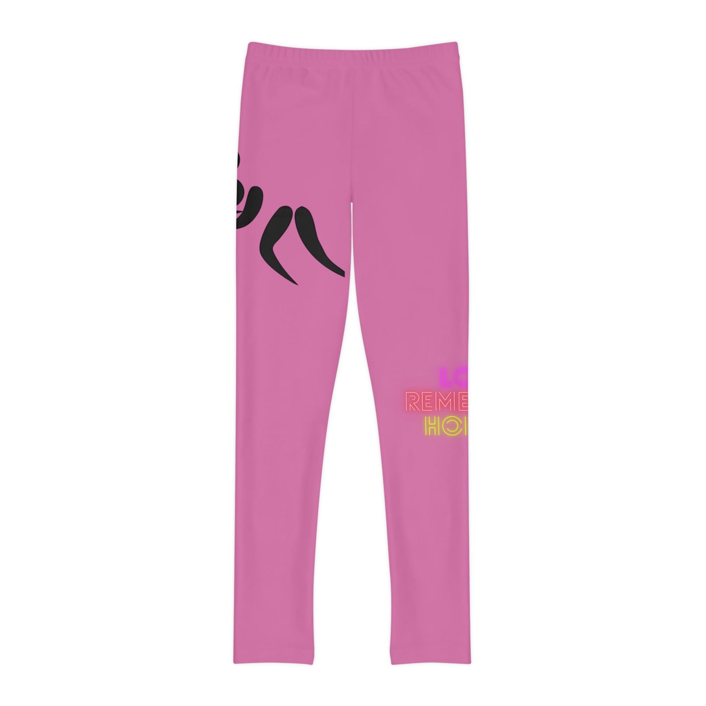 Youth Full-Length Leggings: Wrestling Lite Pink