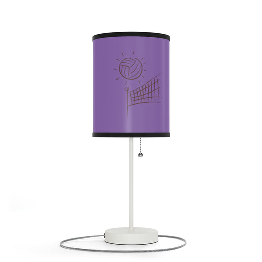 Lamp on a Stand, US|CA plug: Volleyball Lite Purple