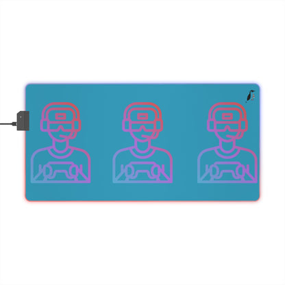 LED Gaming Mouse Pad: Gaming Turquoise