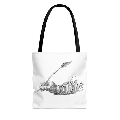 Tote Bag: Writing Lite Grey