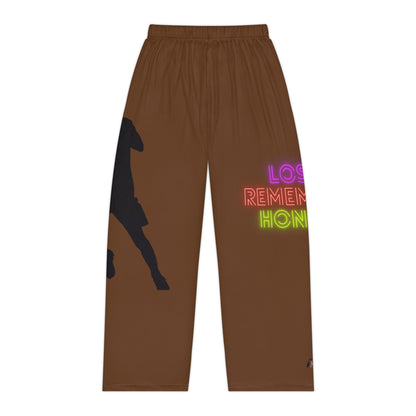 Pambabaeng Pajama na Pantalon: Soccer Brown 