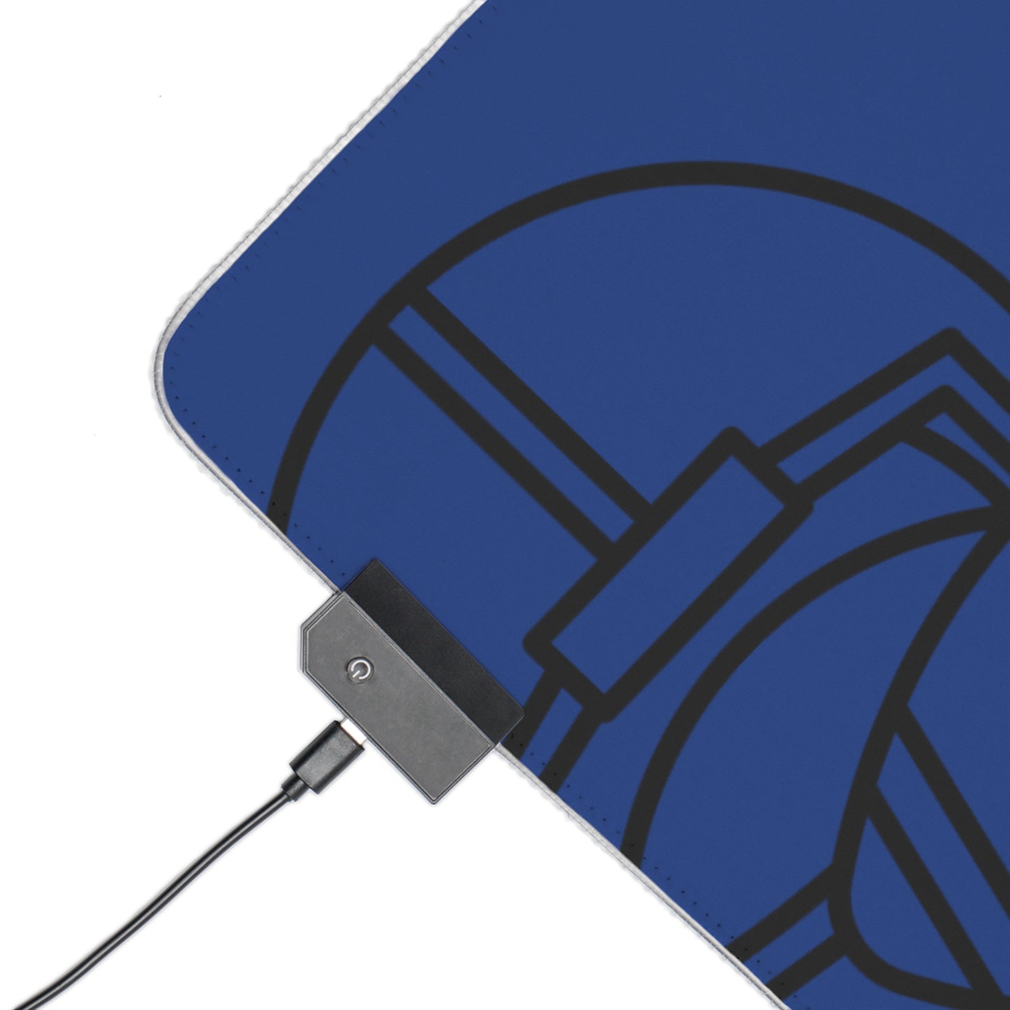 LED Gaming Mouse Pad: Football Dark Blue