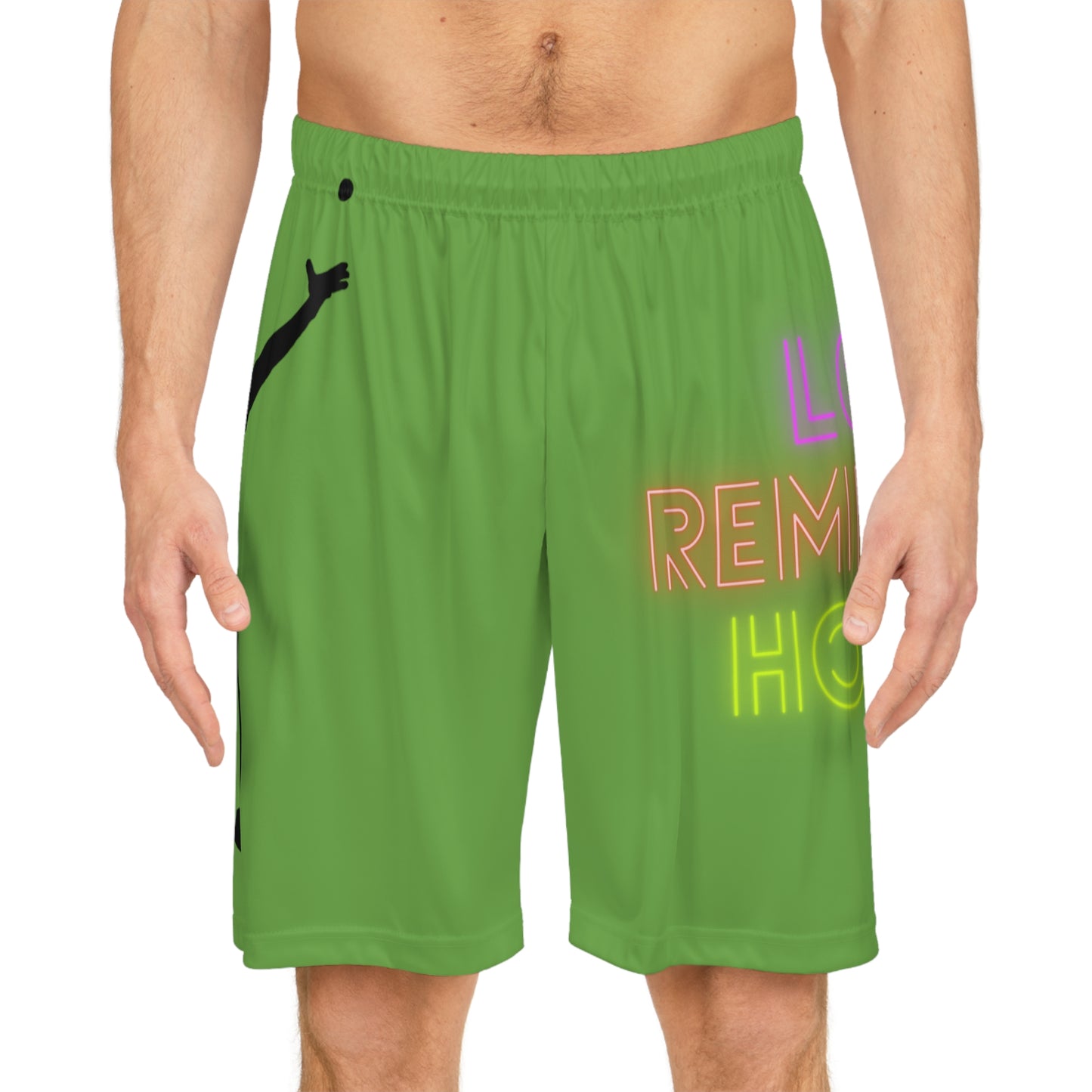 Basketball Shorts: Tennis Green