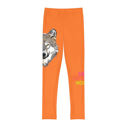 Youth Full-Length Leggings: Wolves Crusta