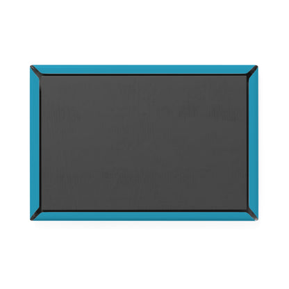 Button Magnet, Rectangle (1 & 10 pcs): Basketball Turquoise