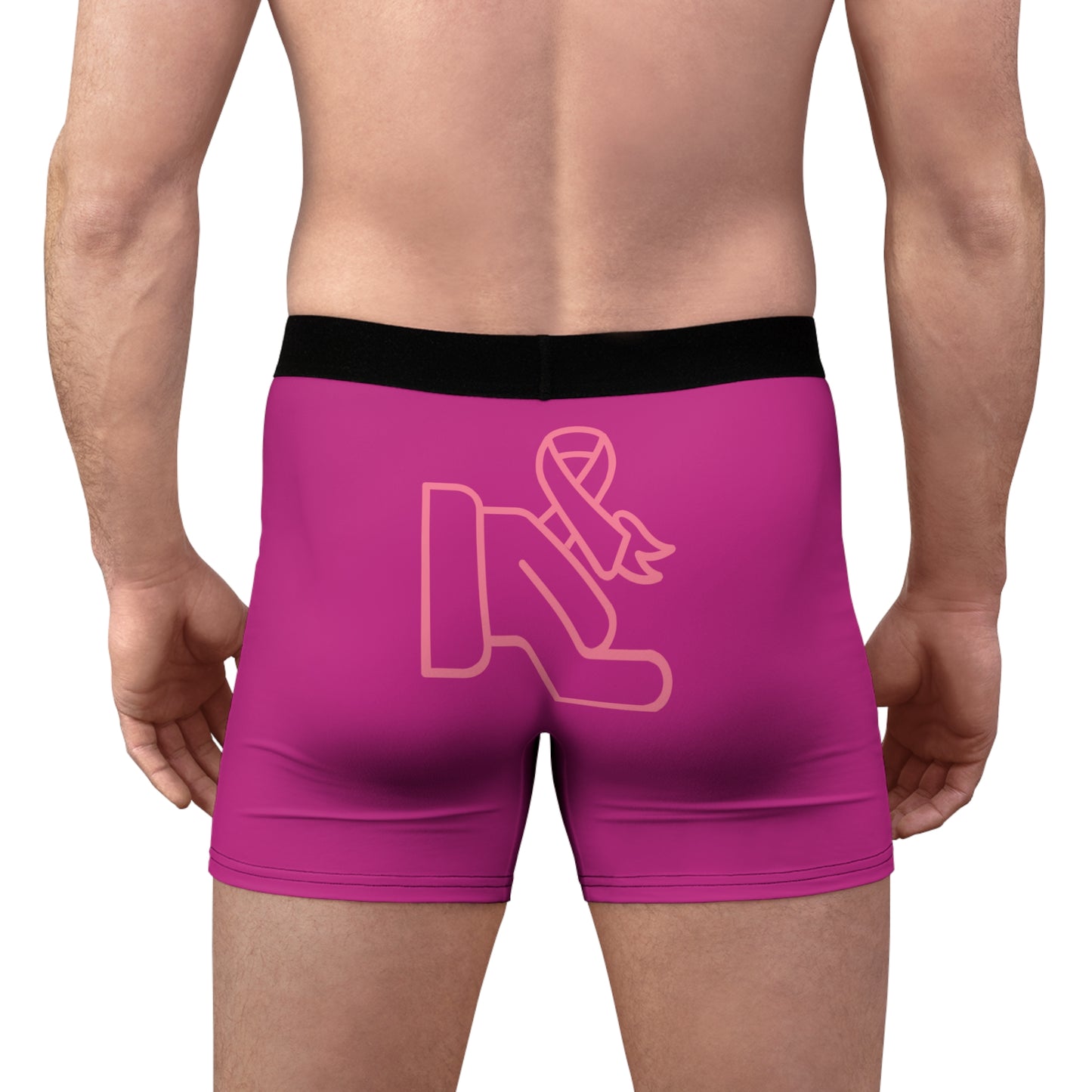 Men's Boxer Briefs: Fight Cancer Pink