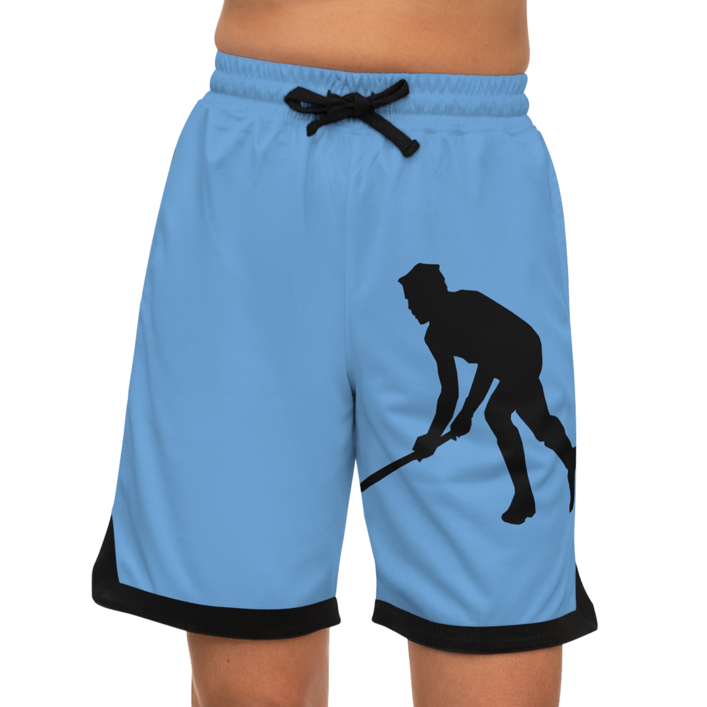 Basketball Rib Shorts: Hockey Lite Blue