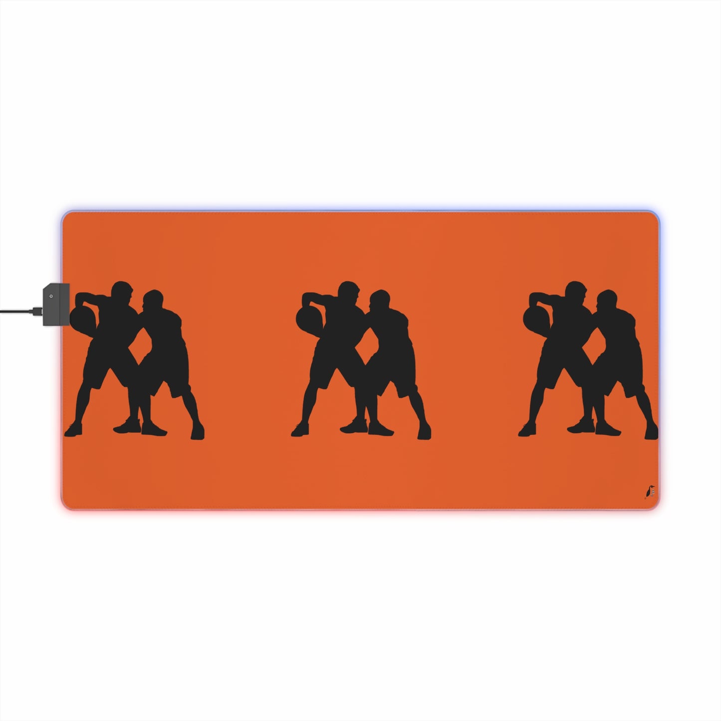 LED Gaming Mouse Pad: Basketball Orange