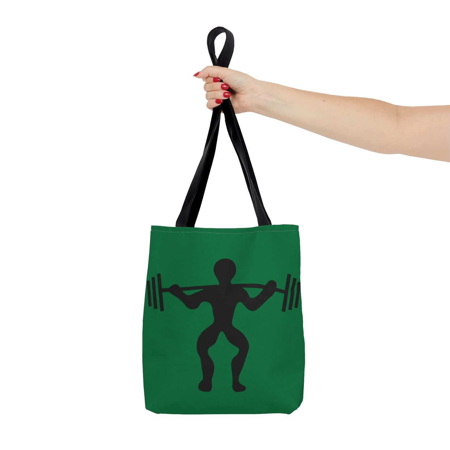 Tote Bag: Weightlifting Dark Green