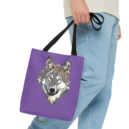 Tote Bag: Wolves Lite Purple