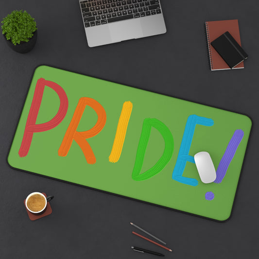 Desk Mat: LGBTQ Pride Green