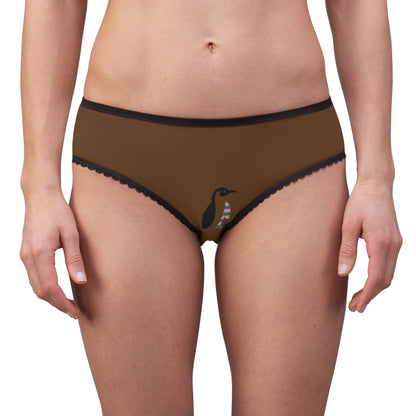 Women's Briefs: Basketball Brown