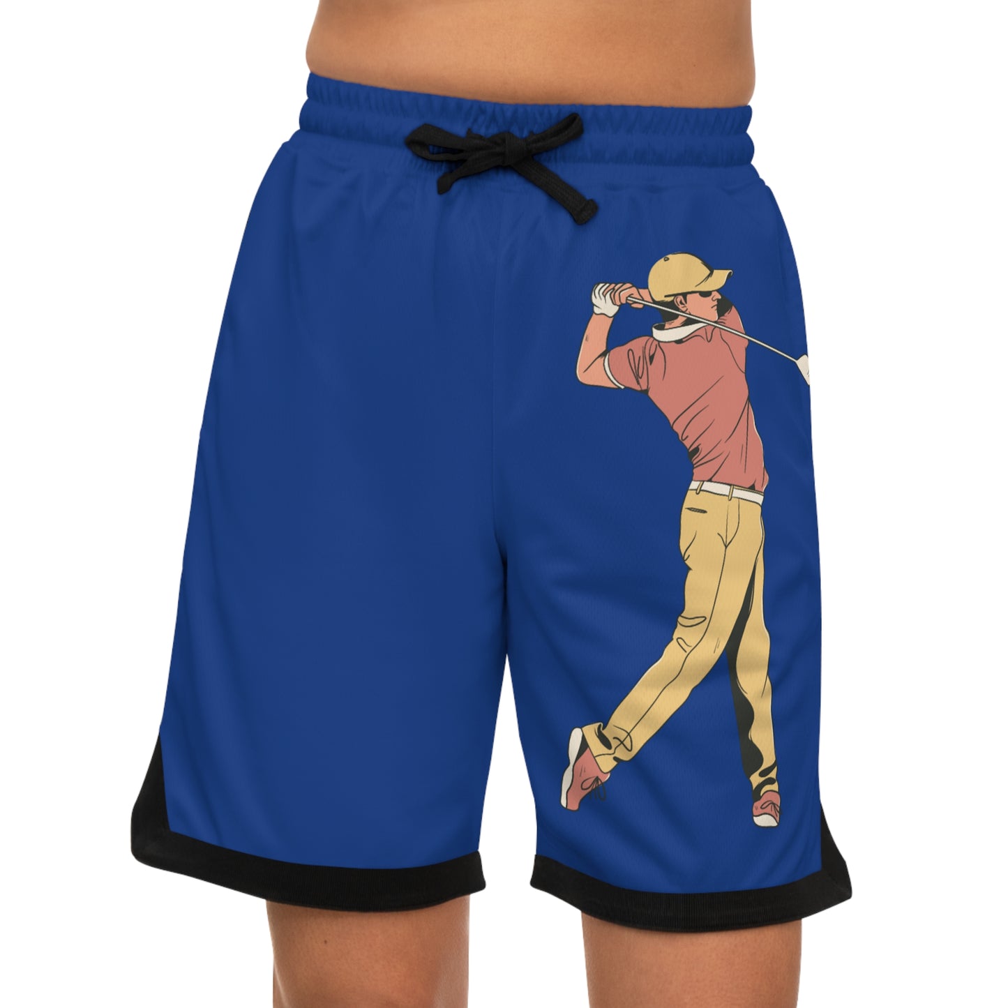 Basketball Rib Shorts: Golf Dark Blue