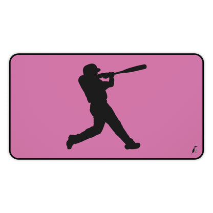 Desk Mat: Baseball Lite Pink