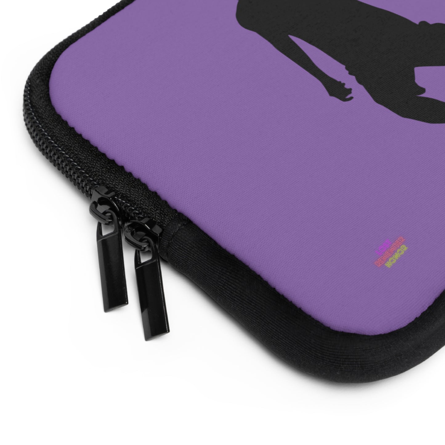 Laptop Sleeve: Soccer Lite Purple