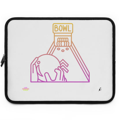 Laptop Sleeve: Bowling White