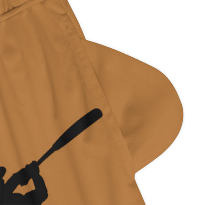 Basketball Rib Shorts: Baseball Lite Brown