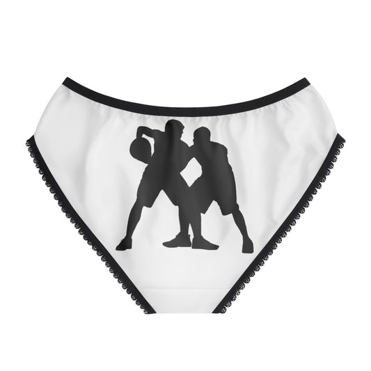 Women's Briefs: Basketball White