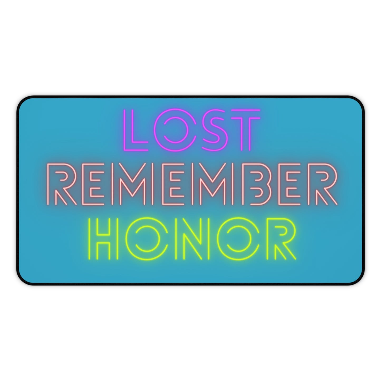 Desk Mat: Lost Remember Honor Turquoise