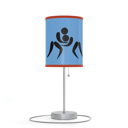 Lamp on a Stand, US|CA plug: Wrestling Lite Blue