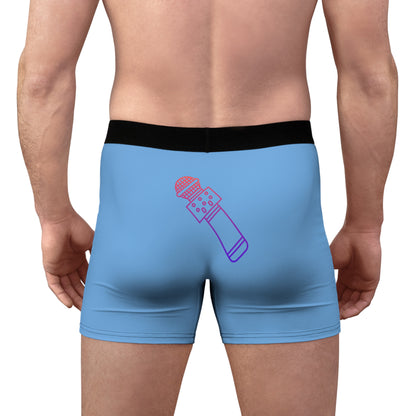 Men's Boxer Briefs: Music Lite Blue