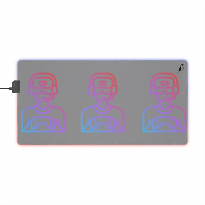 LED Gaming Mouse Pad: Gaming Grey