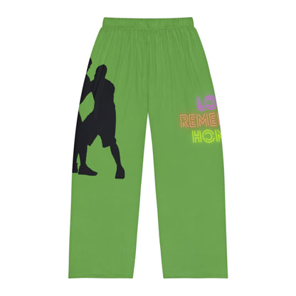 Panlalaking Pajama Pants: Basketball Green