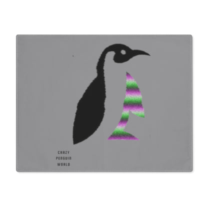 Placemat, 1pc: Crazy Penguin World Logo Grey