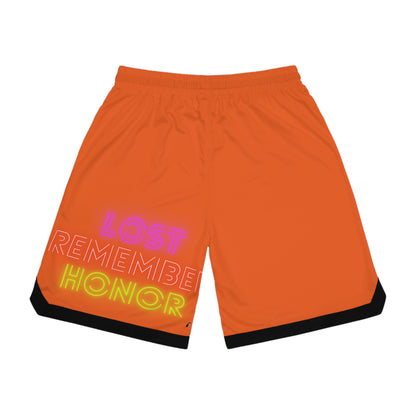 Basketball Rib Shorts: Bowling Orange