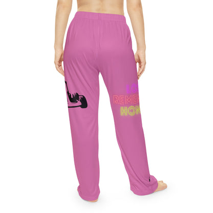 Pambabaeng Pajama Pants: Racing Lite Pink