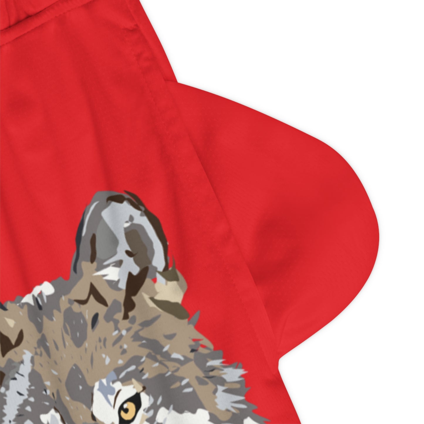 Basketball Rib Shorts: Wolves Red