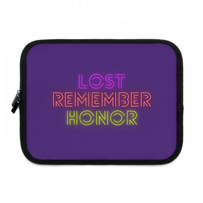 Laptop Sleeve: Lost Remember Honor Purple