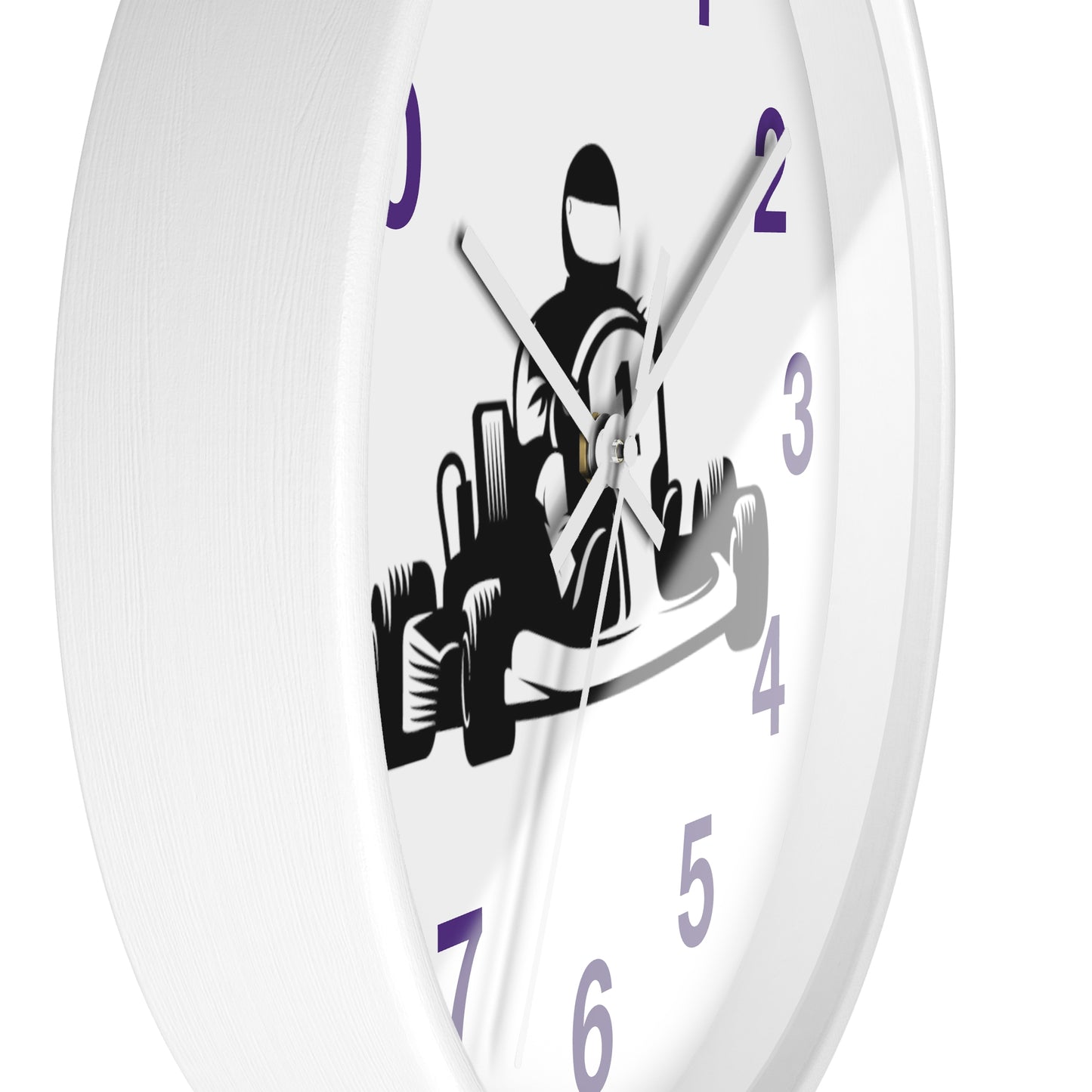Wall clock: Racing Purple