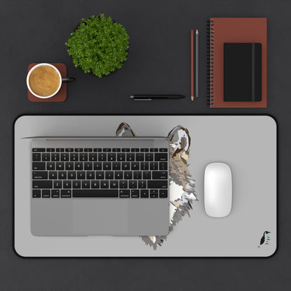 Desk Mat: Wolves Lite Grey