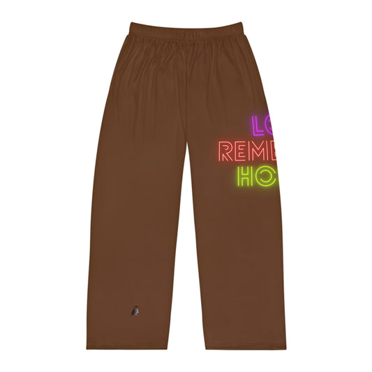 Men's Pajama Pants: Lost Remember Honor Brown