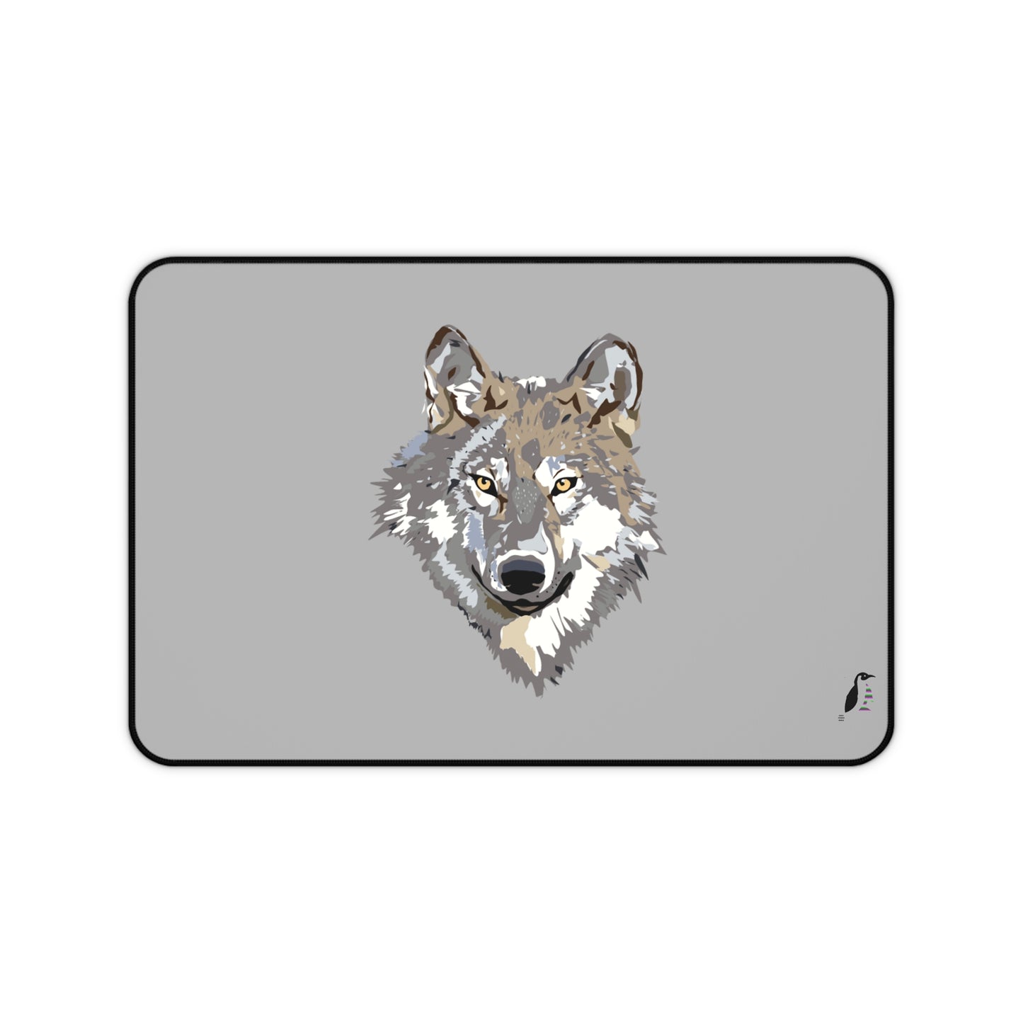 Desk Mat: Wolves Lite Grey